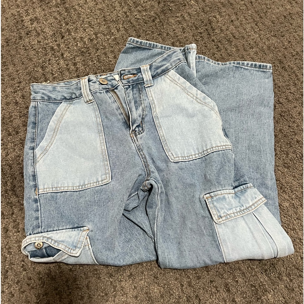 High waisted boyfriend jeans